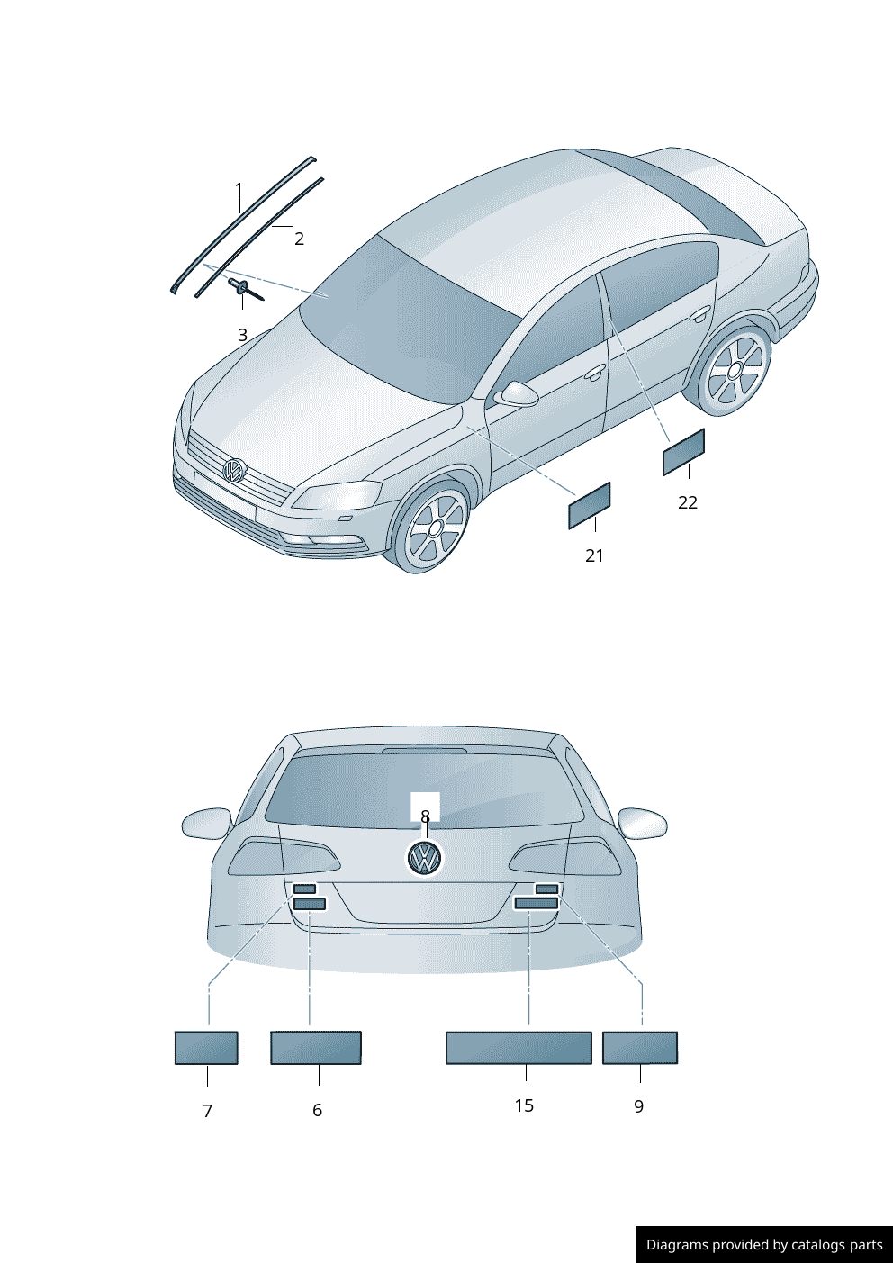Car part diagram