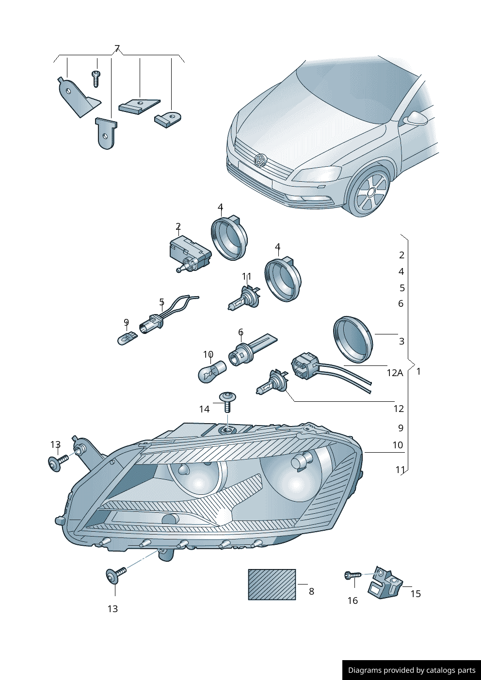 Car part diagram
