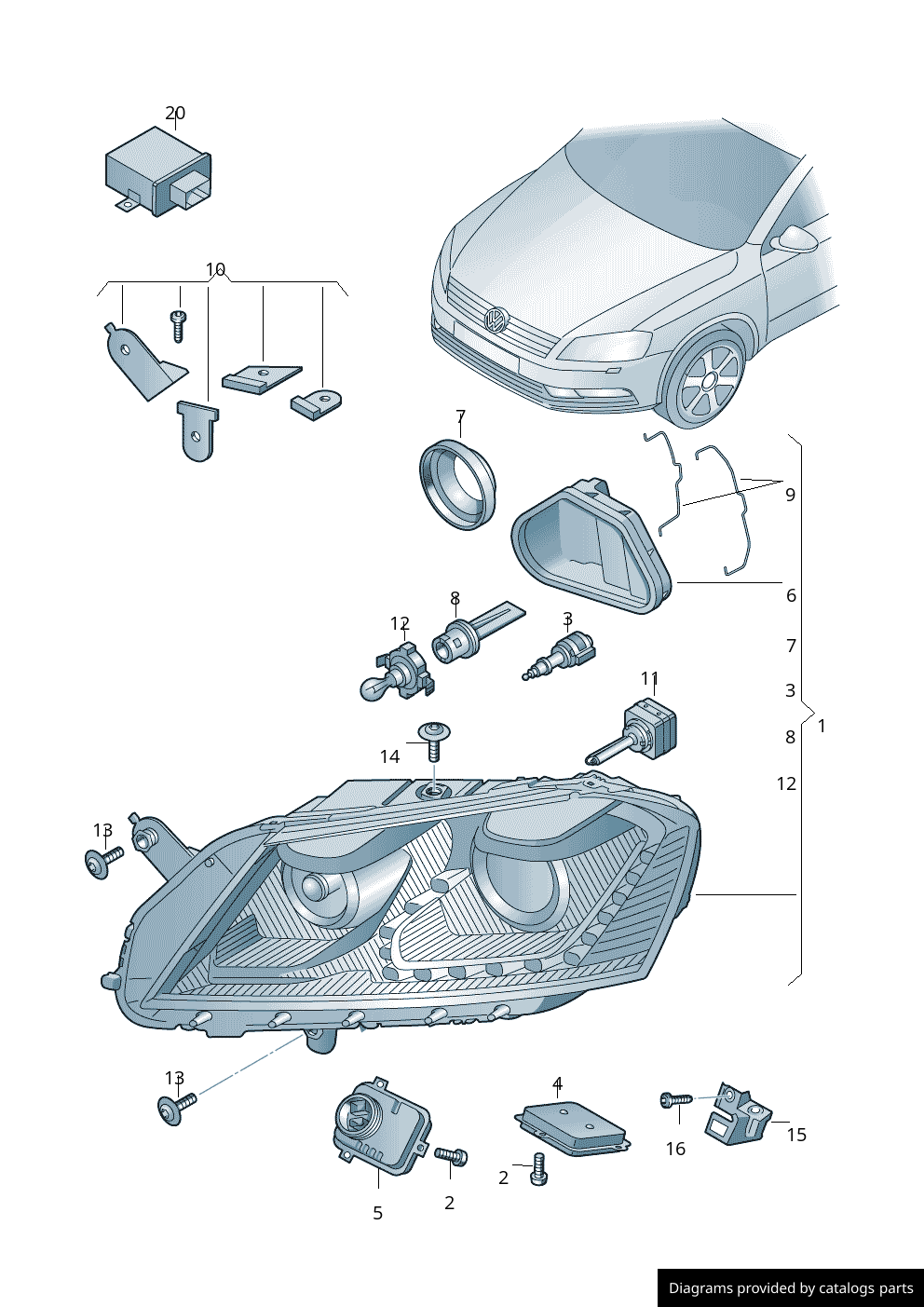 Car part diagram