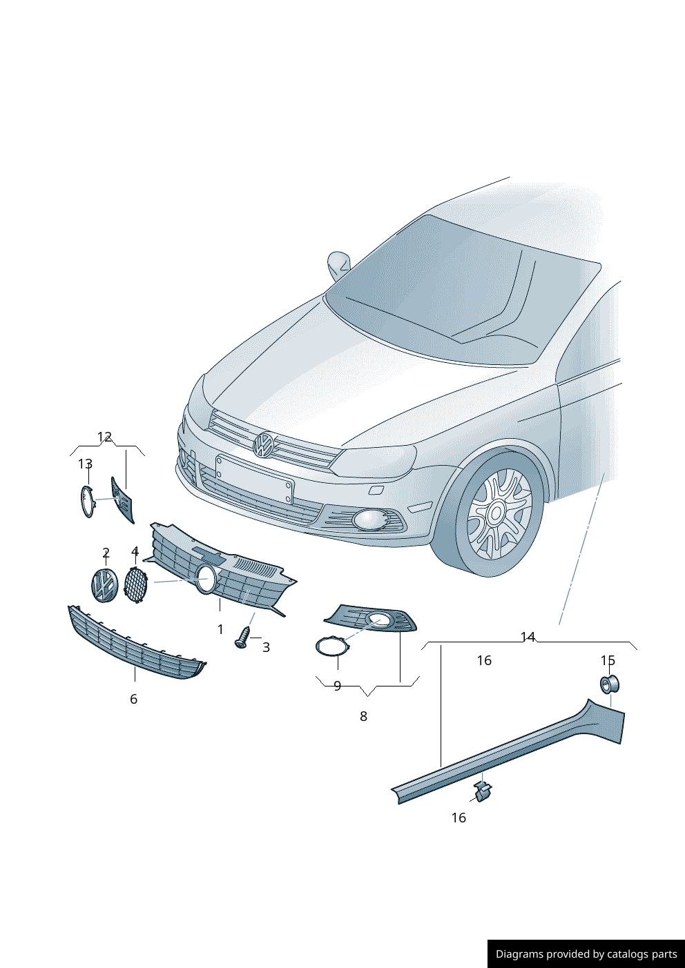 Car part diagram