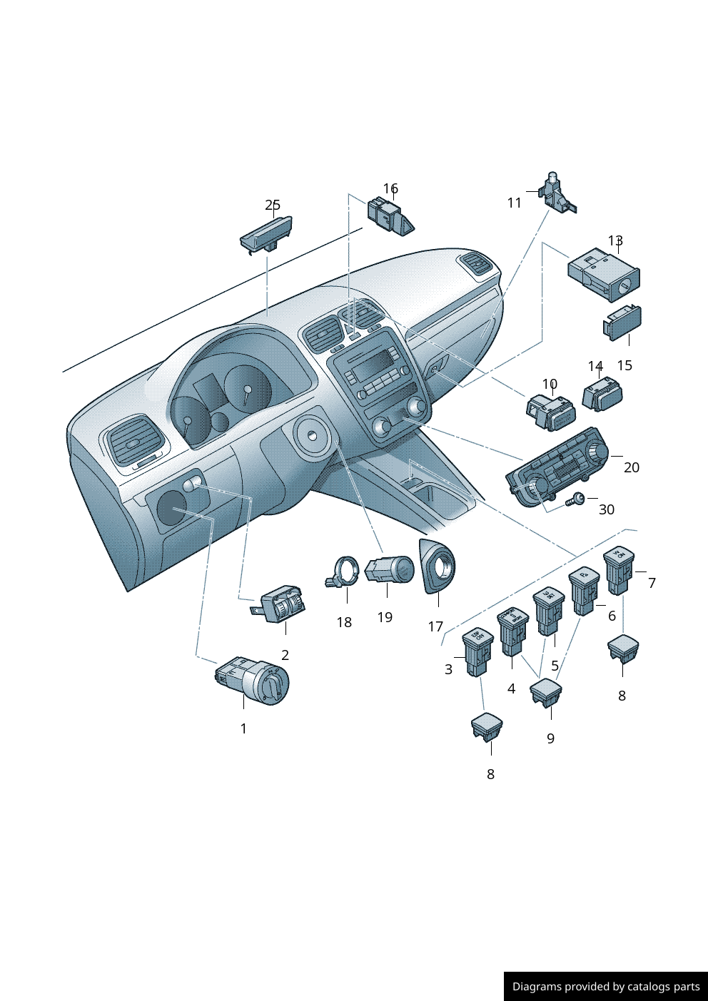 Car part diagram
