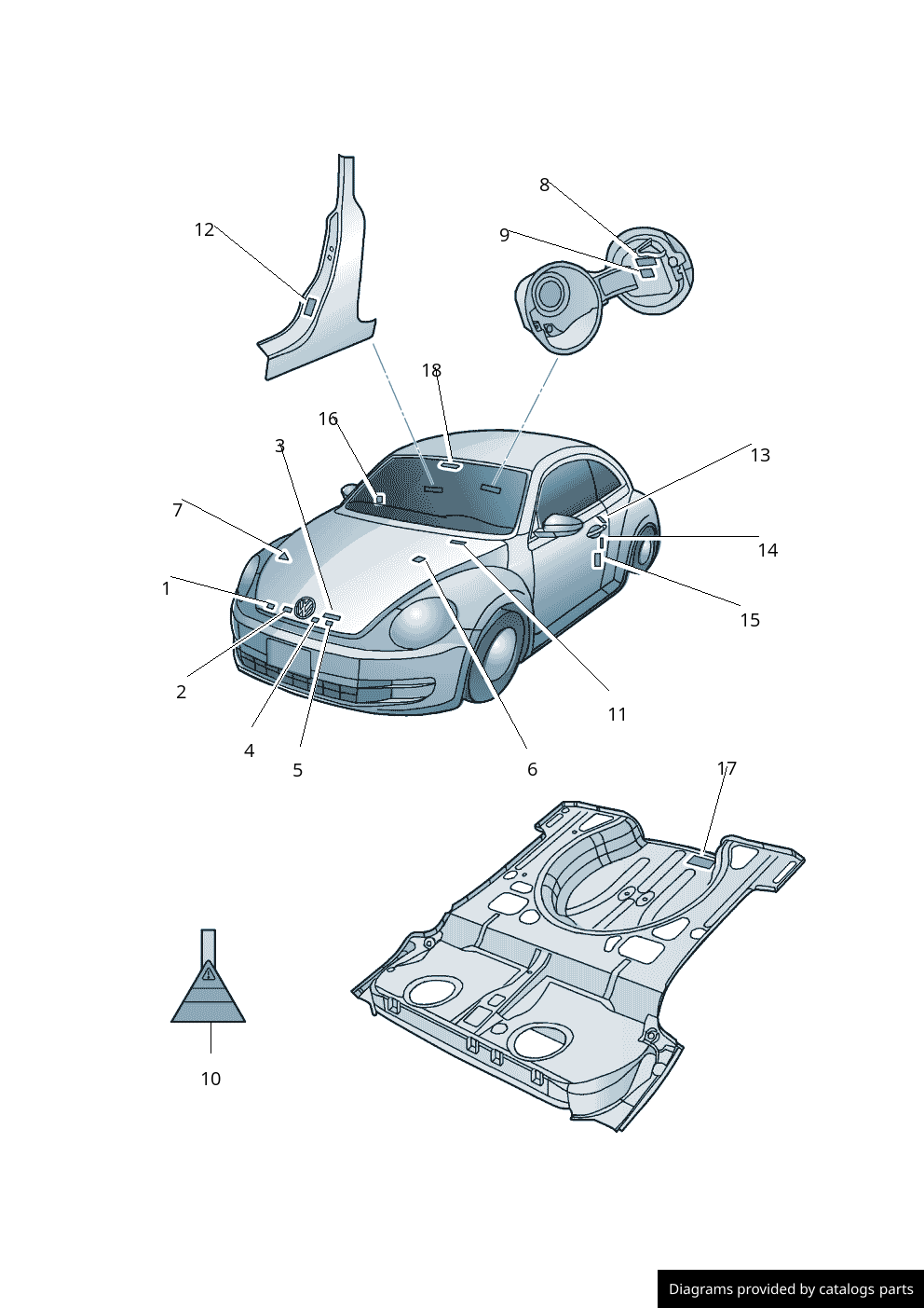 Car part diagram