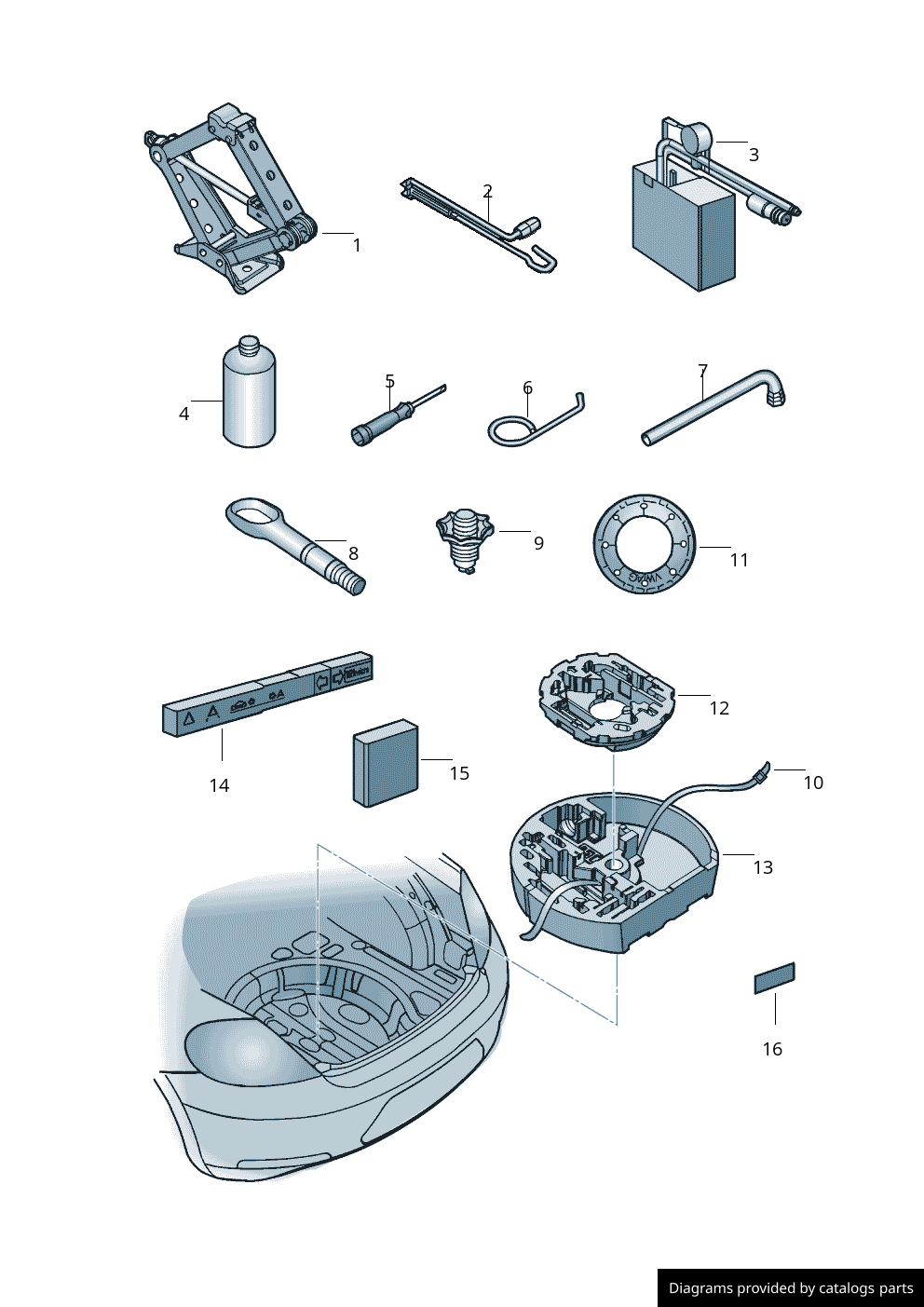 Car part diagram