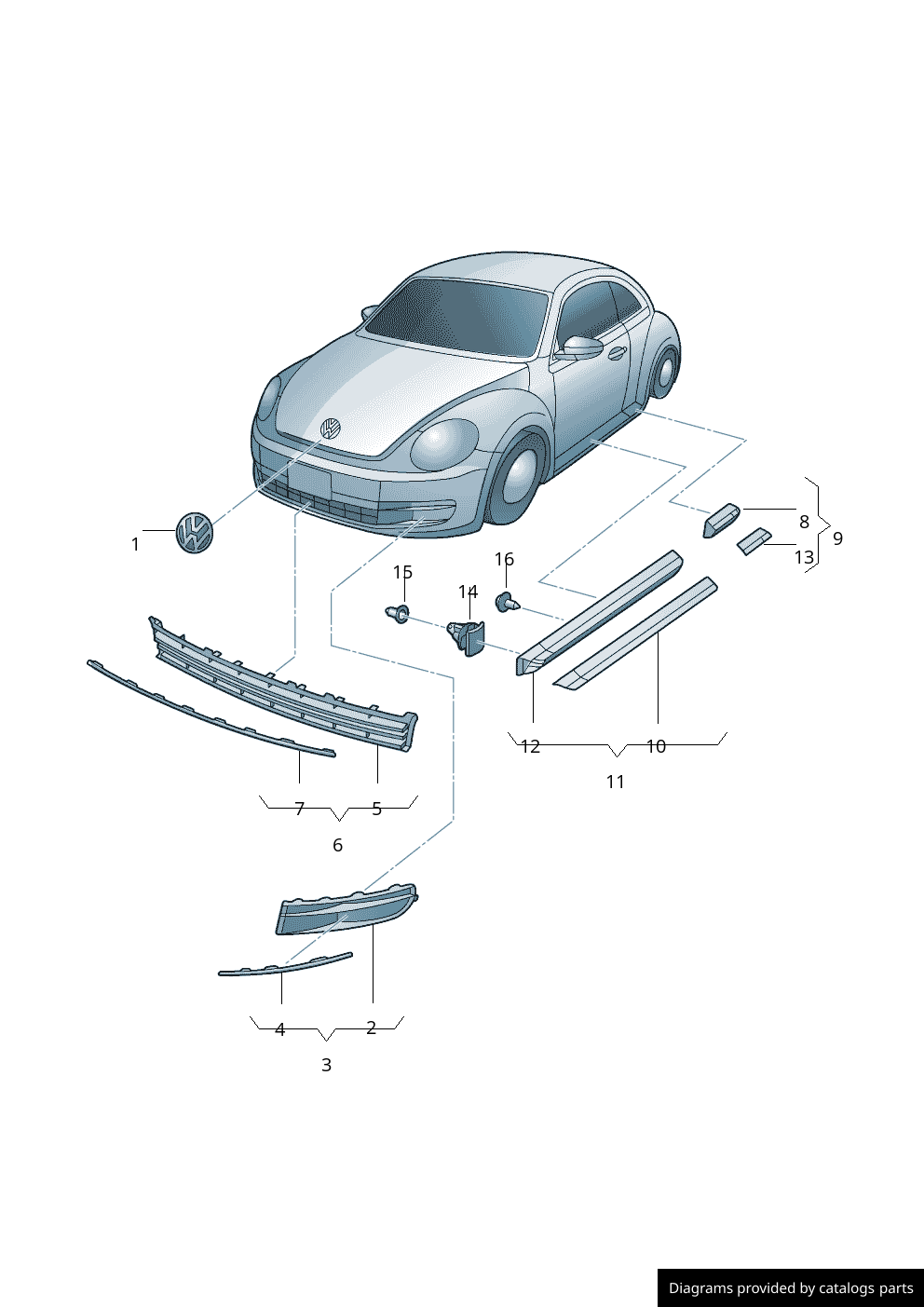 Car part diagram