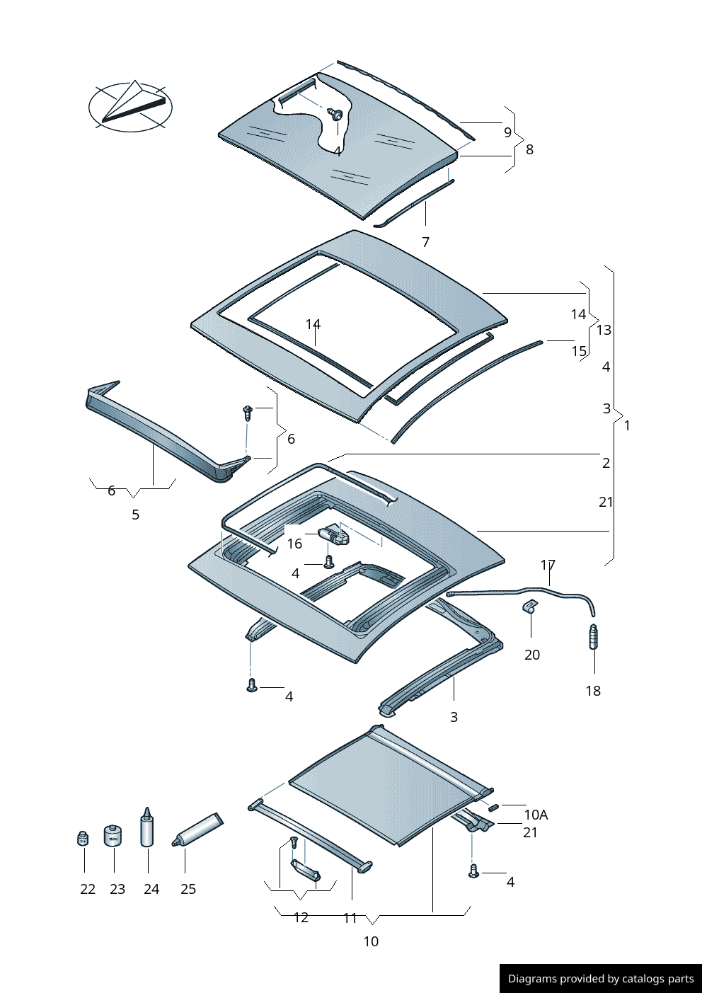 Car part diagram