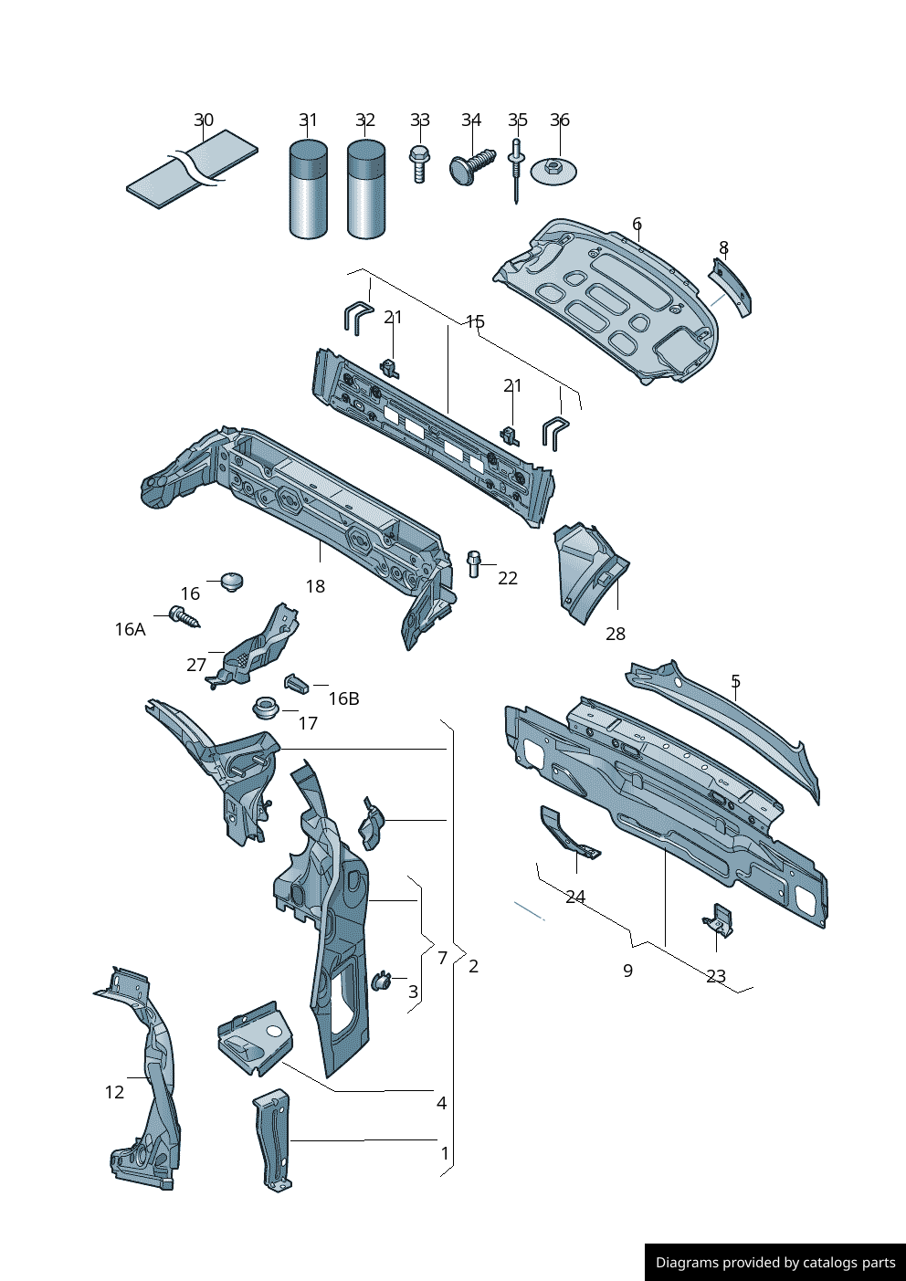 Car part diagram