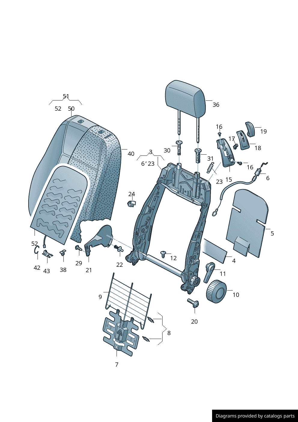 Car part diagram