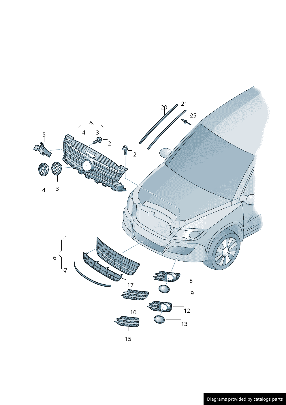 Car part diagram