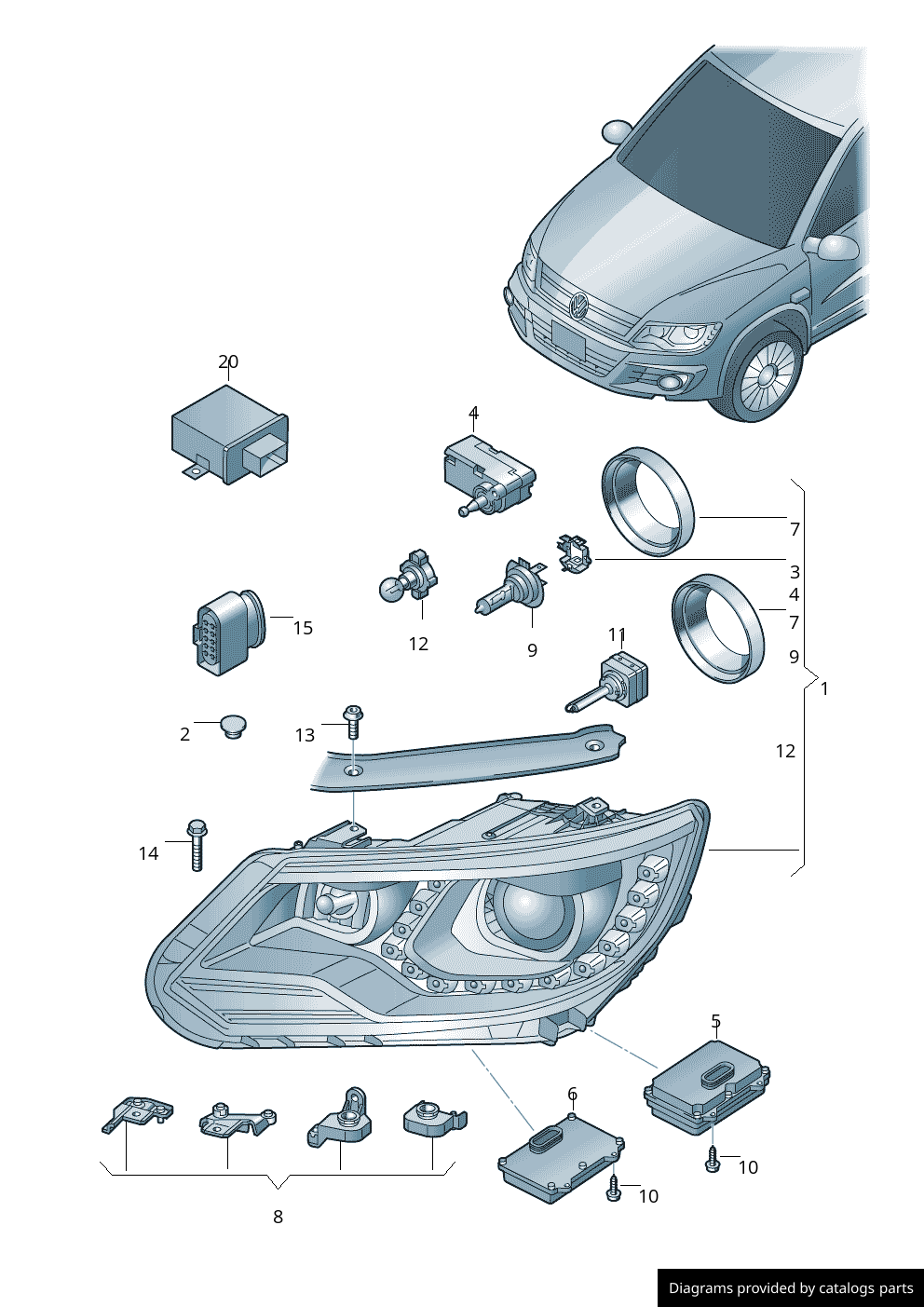 Car part diagram