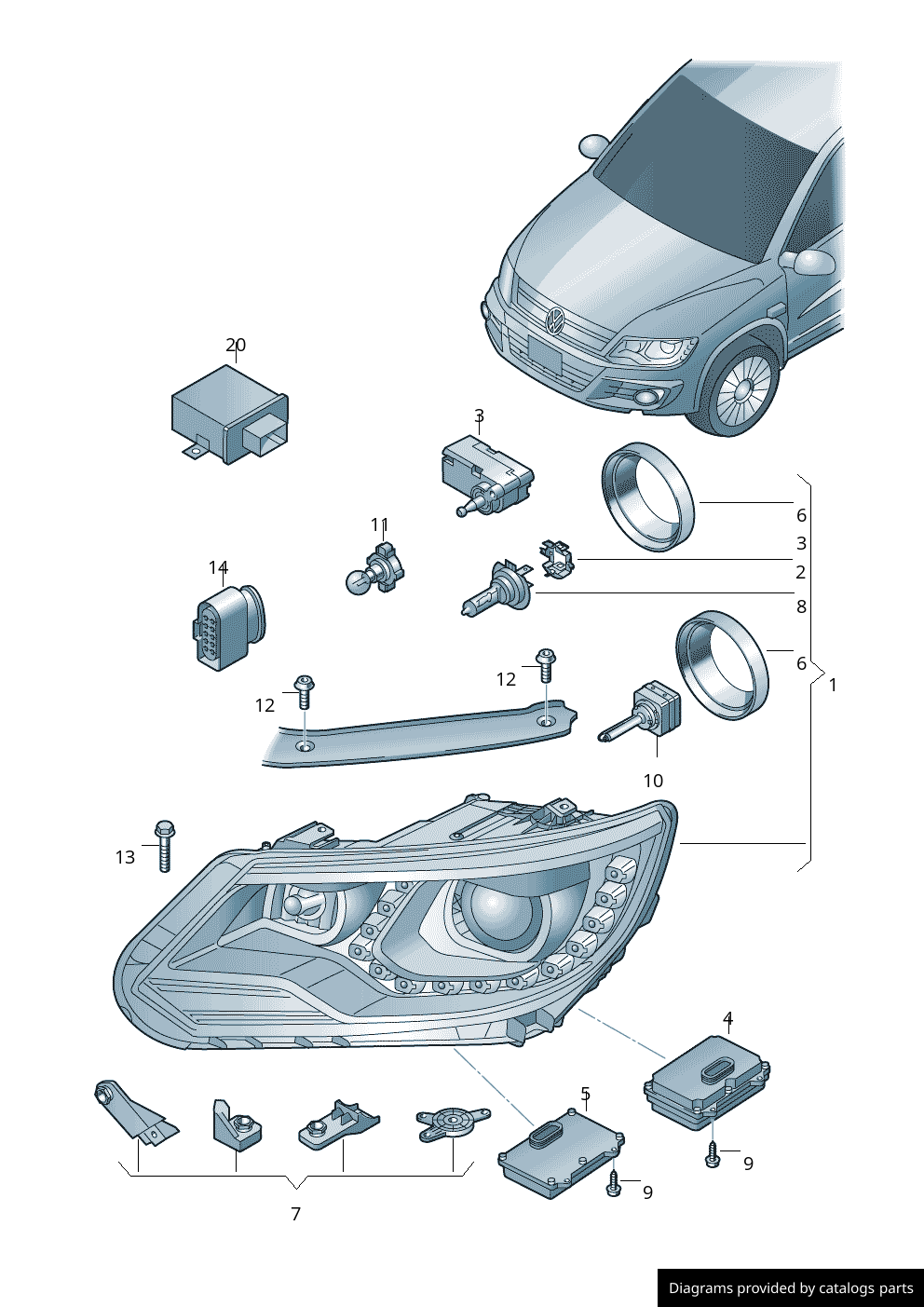 Car part diagram