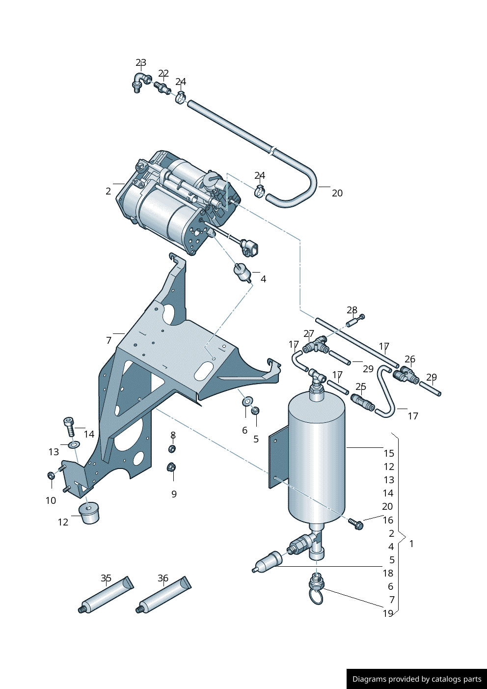Car part diagram
