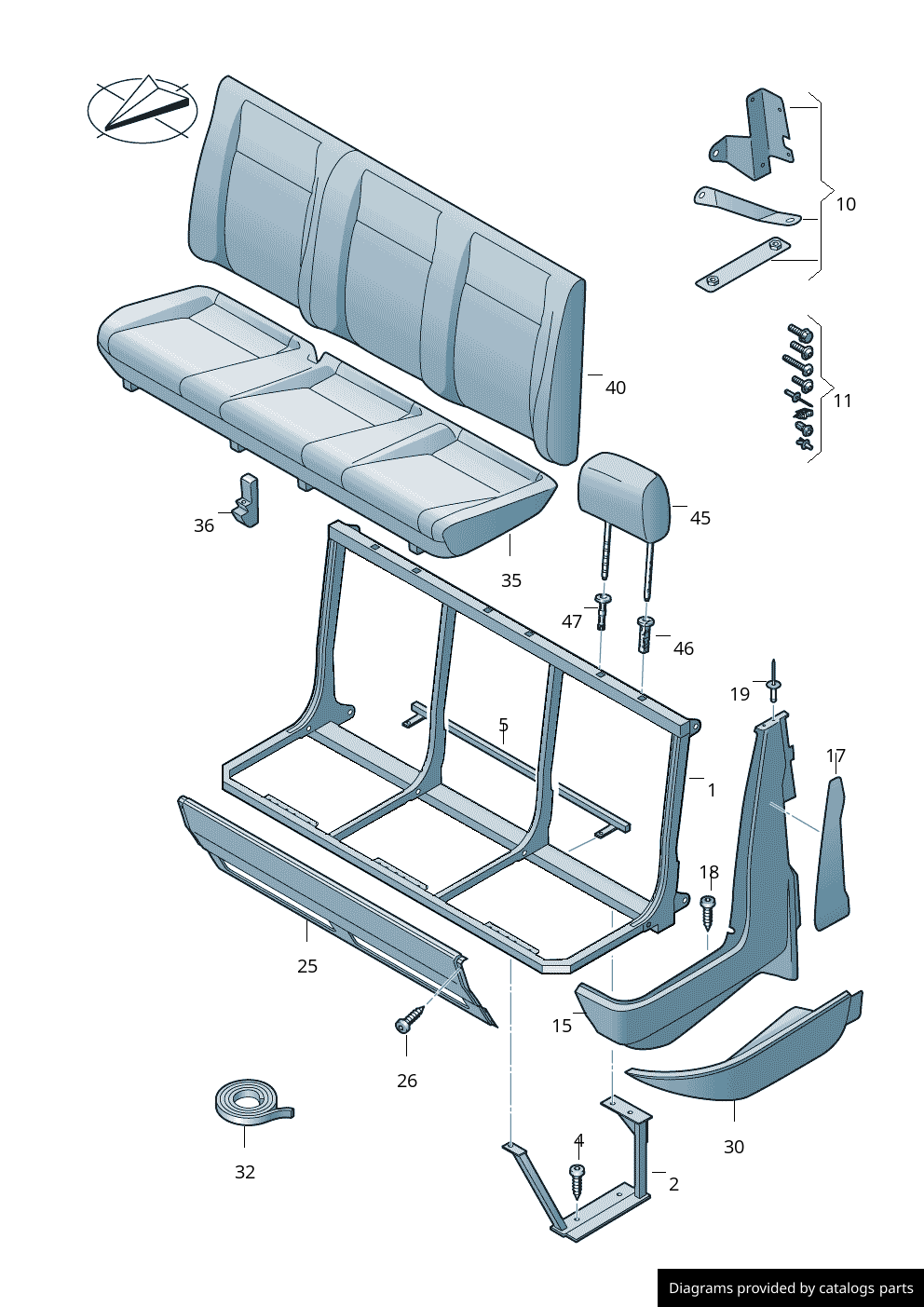 Car part diagram