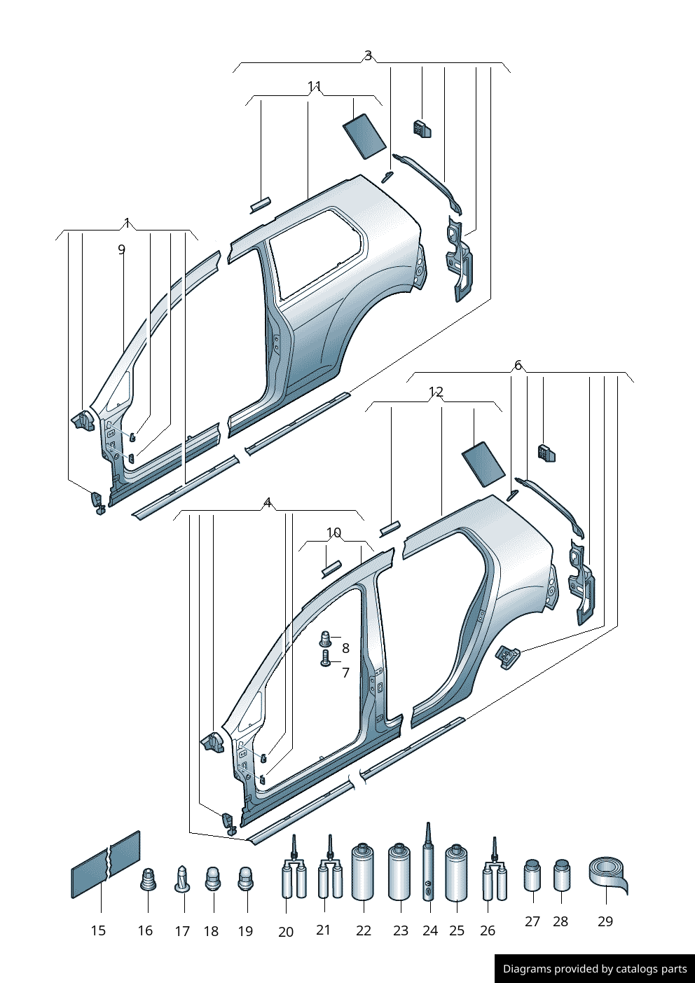 Car part diagram