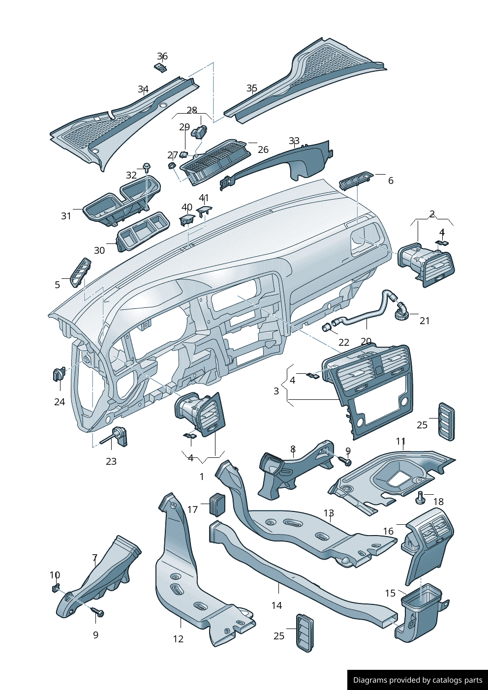 Car part diagram