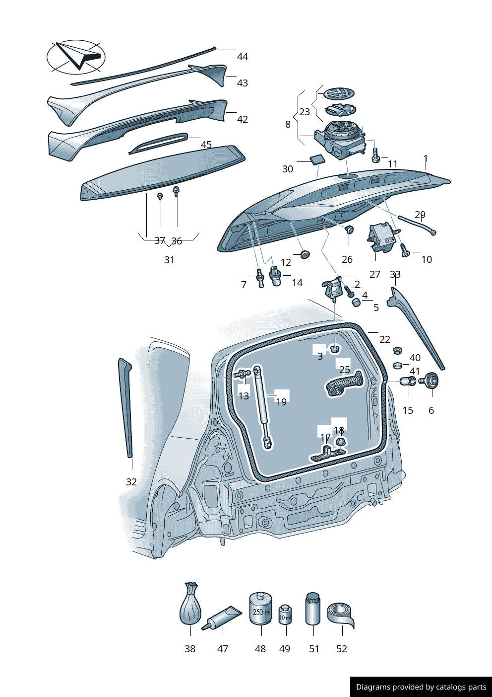 Car part diagram