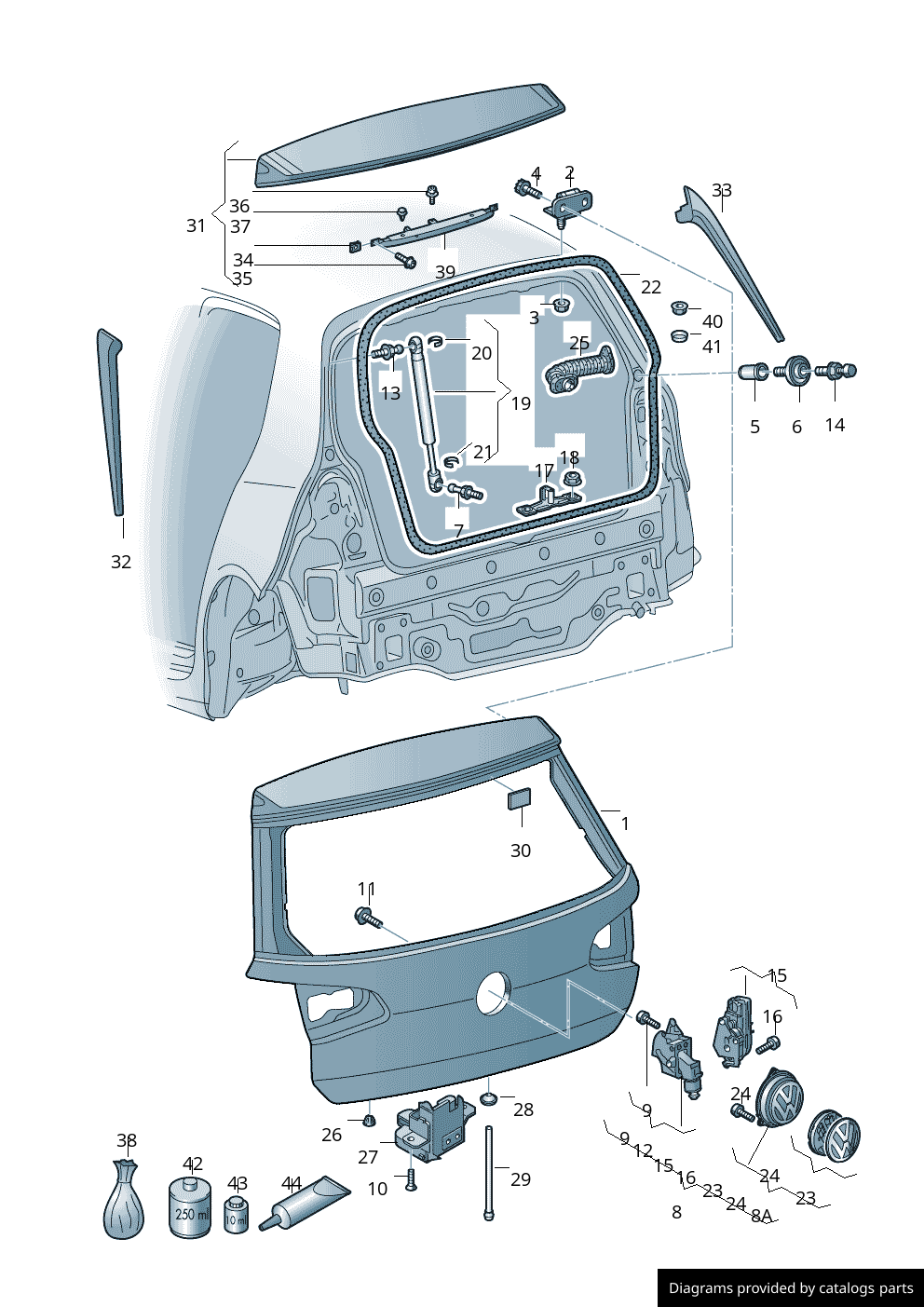 Car part diagram