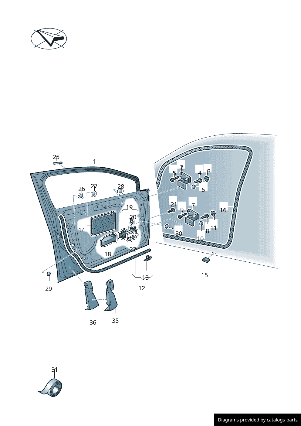 Car part diagram