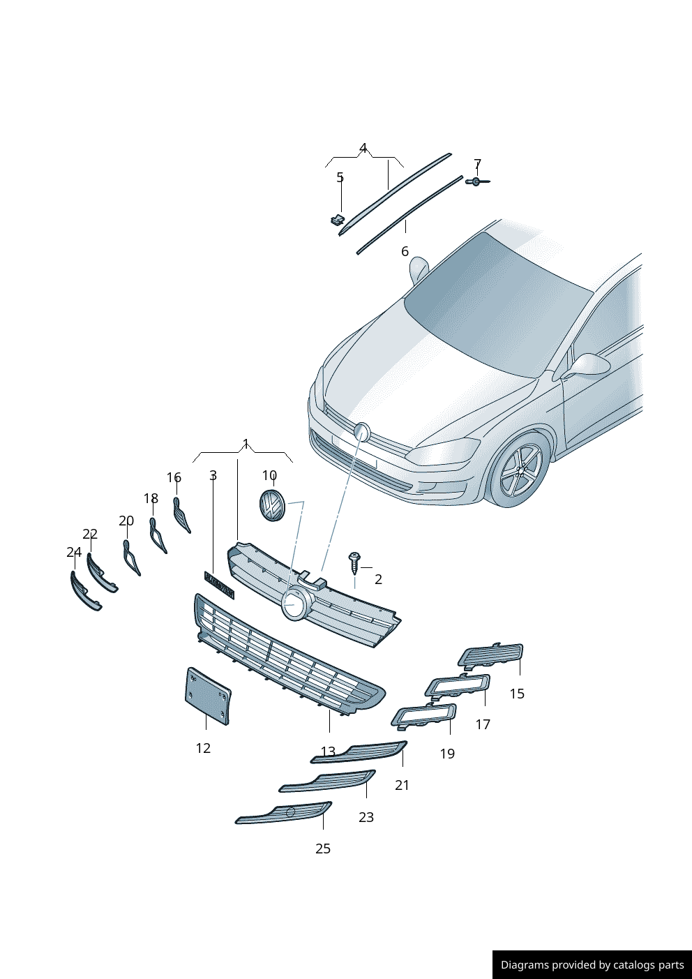 Car part diagram