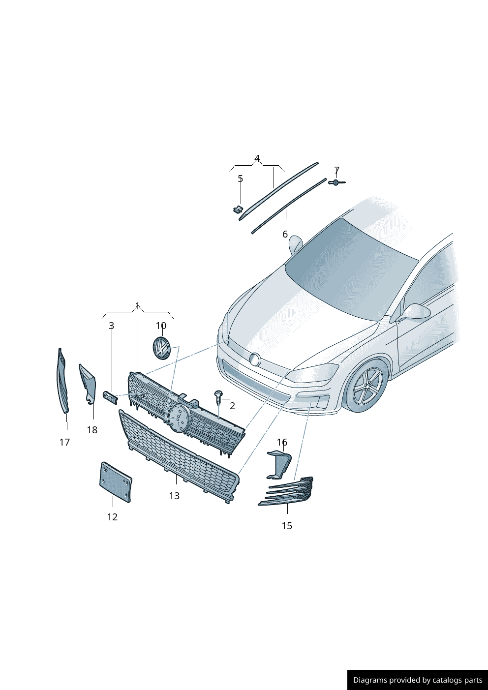 Car part diagram