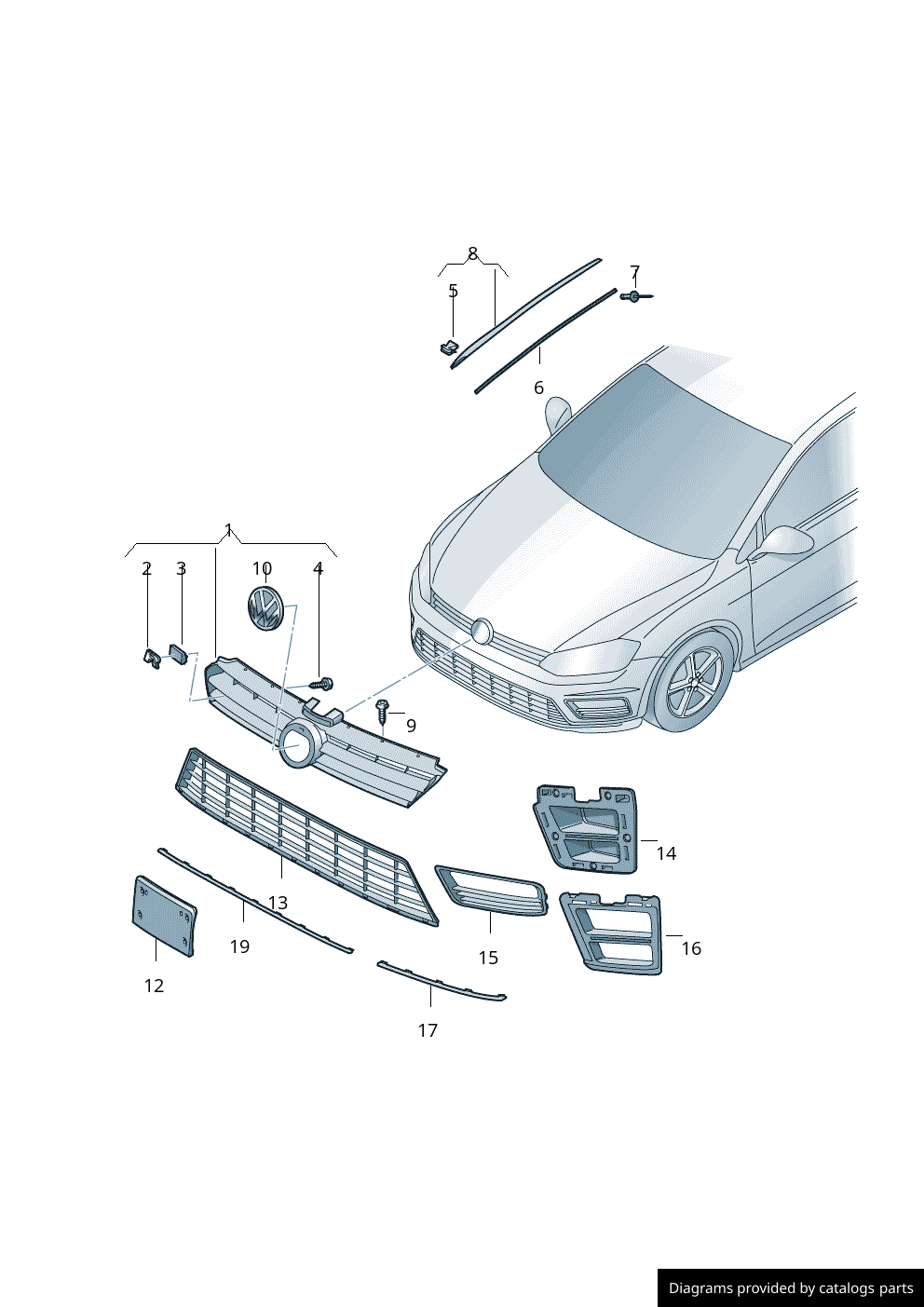 Car part diagram