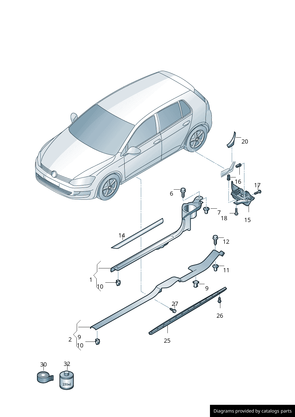 Car part diagram