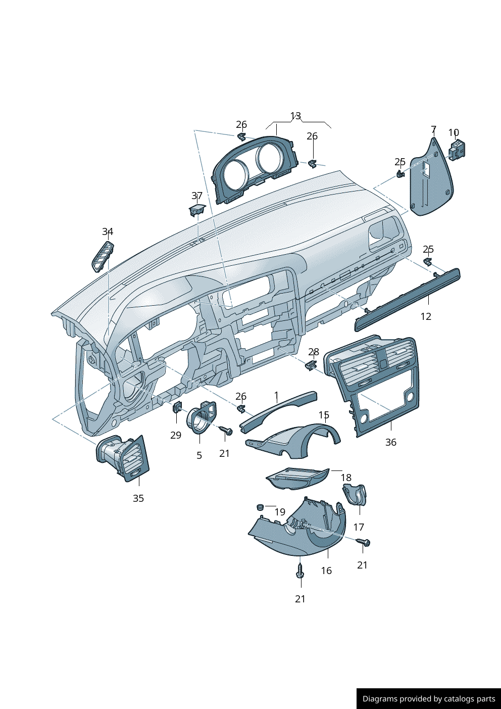 Car part diagram