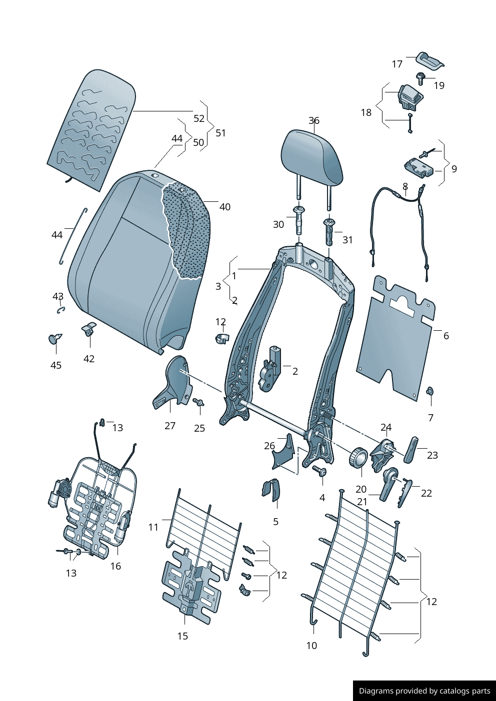 Car part diagram
