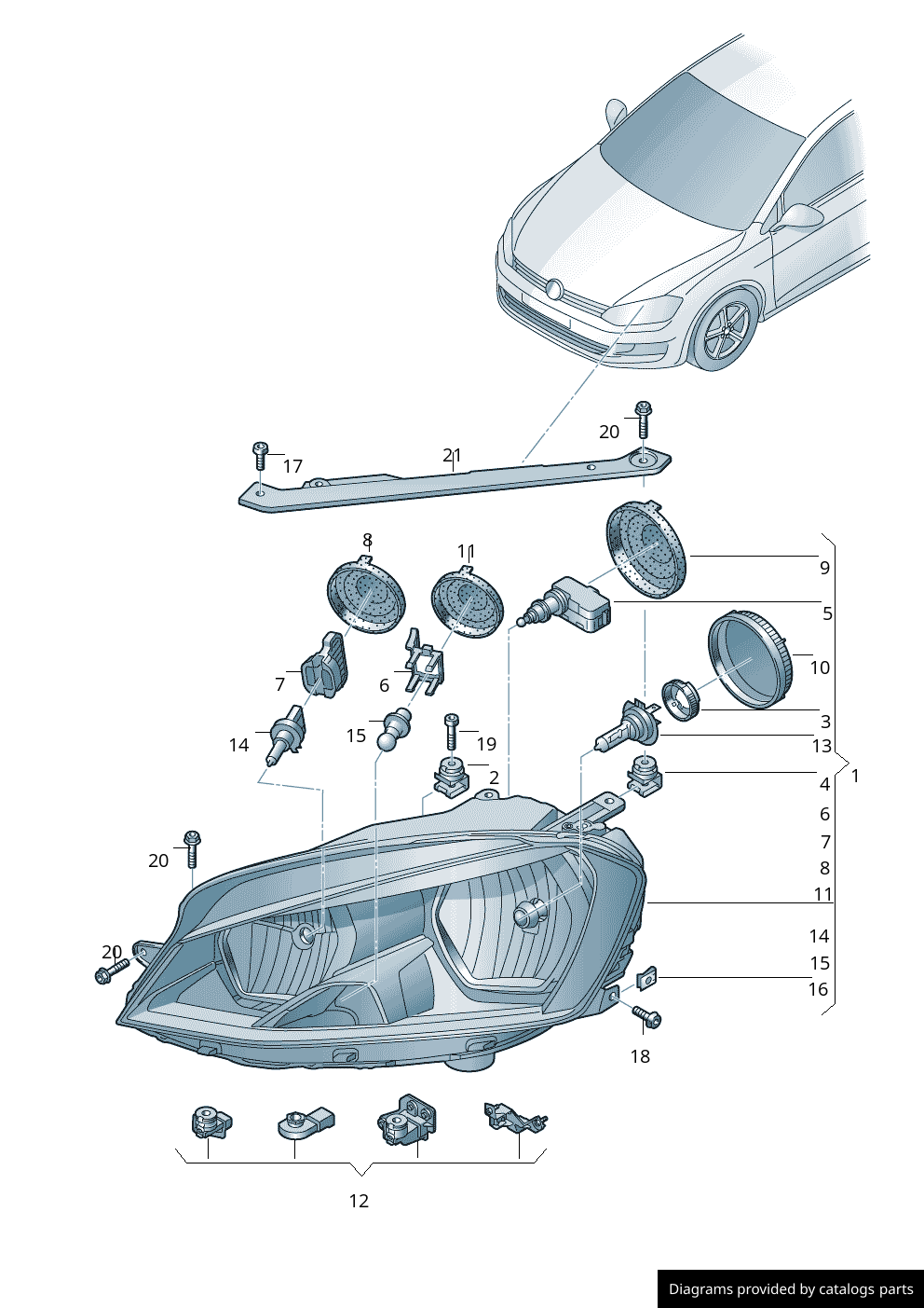 Car part diagram