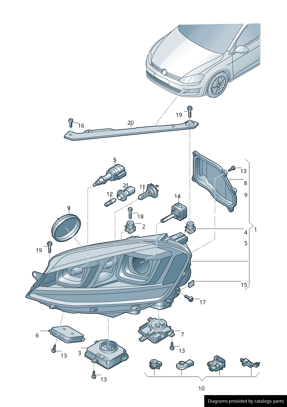 Car part diagram