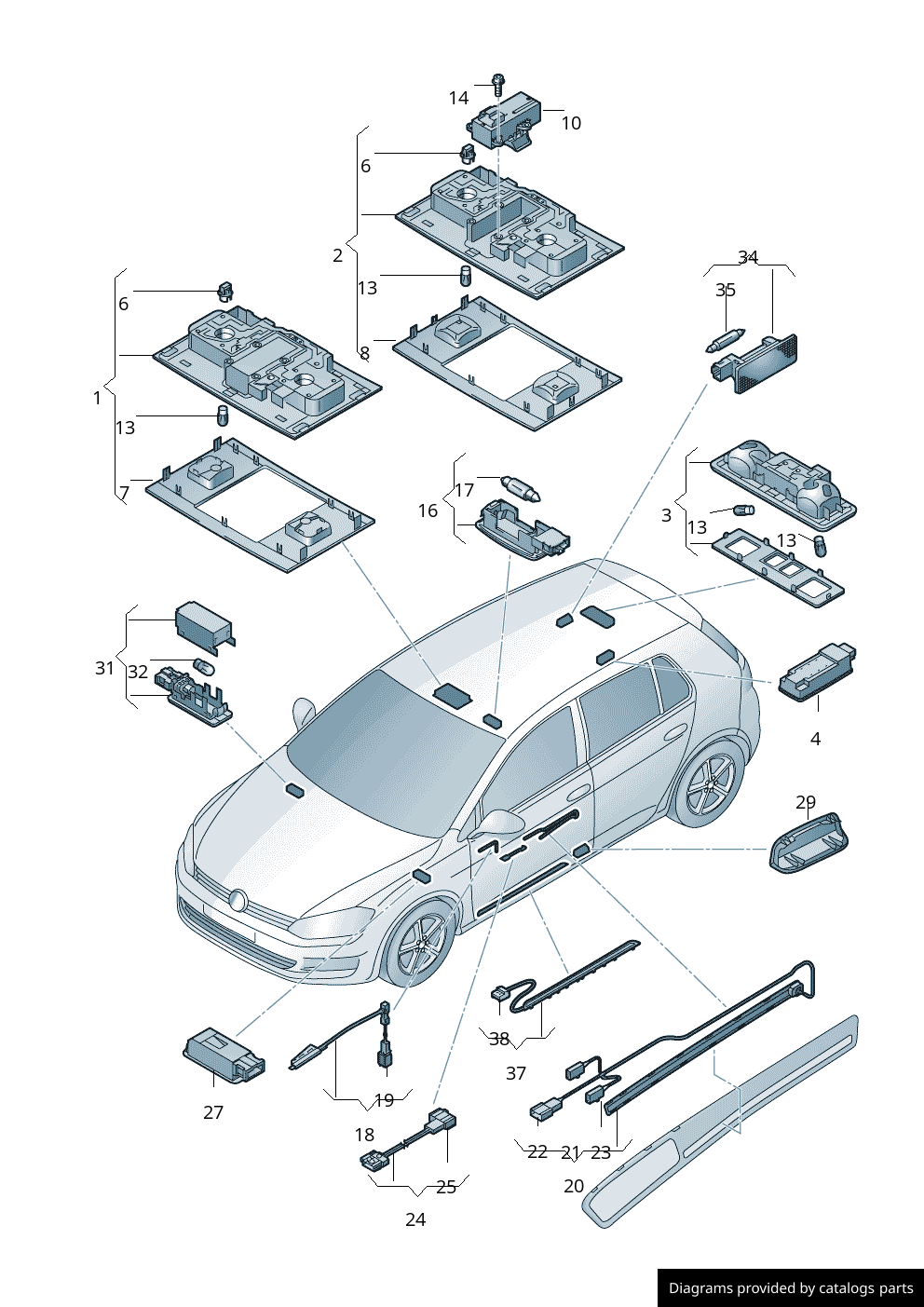 Car part diagram