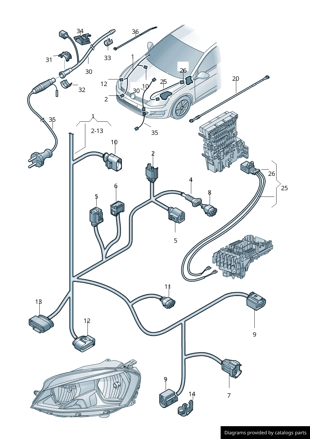 Car part diagram