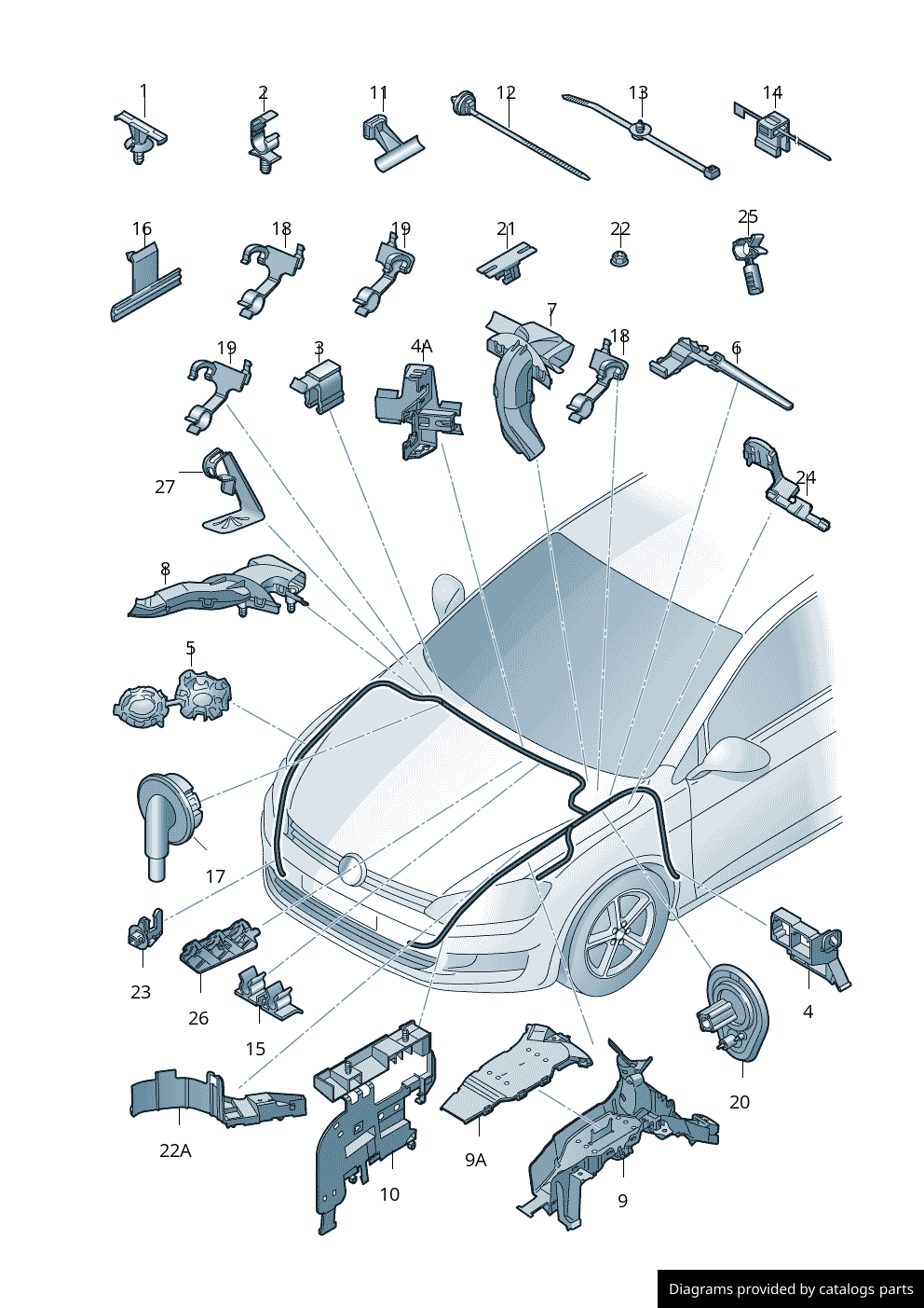 Car part diagram