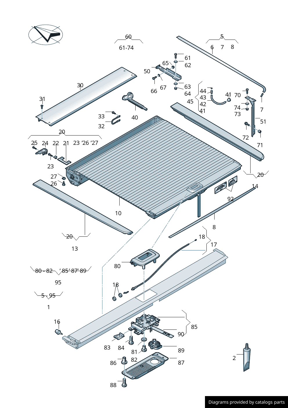 Volkswagen Retainer For Cover 2H7861887 - LLLParts