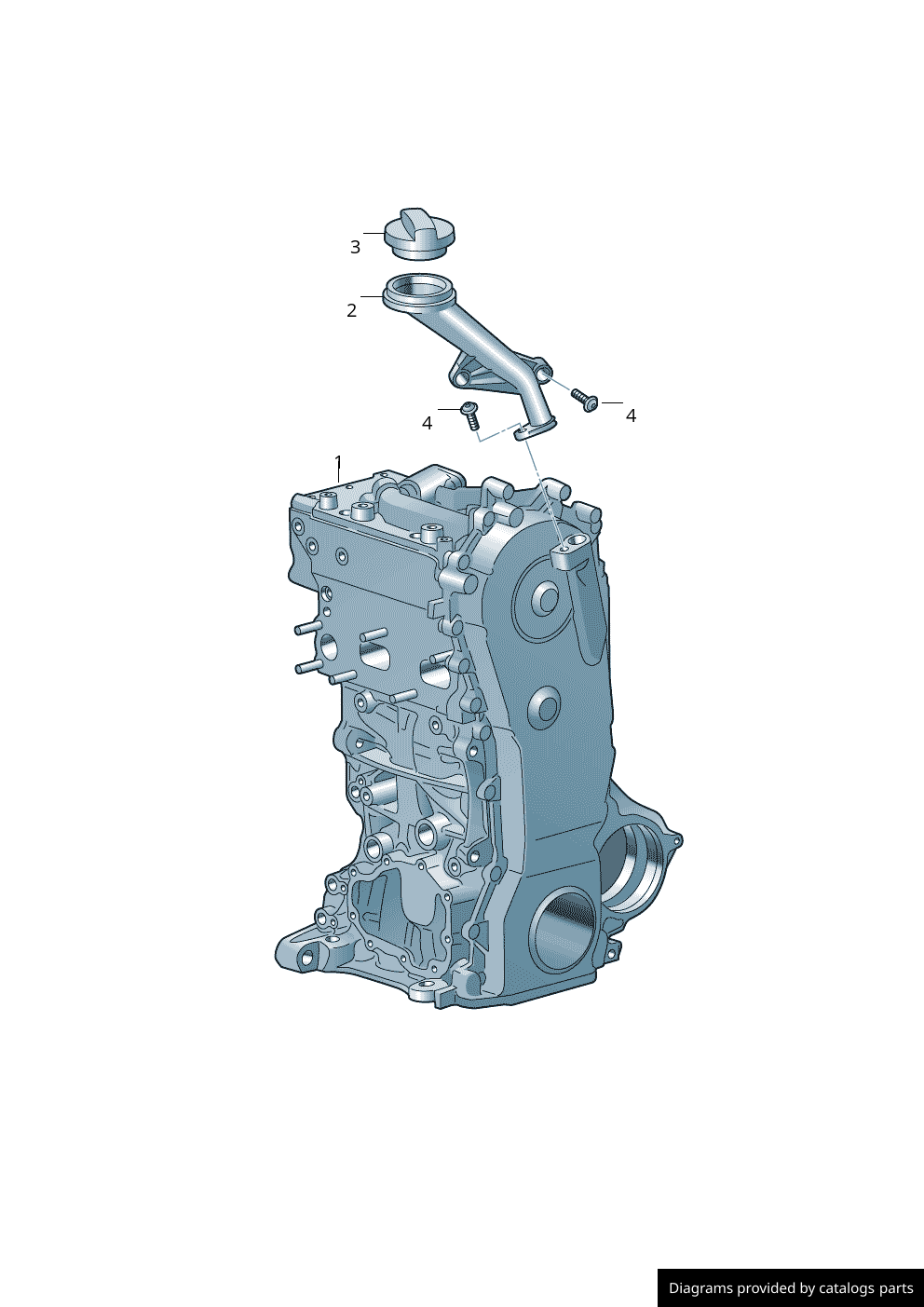 Volkswagen Diesel Engine 04F100010B LLLParts