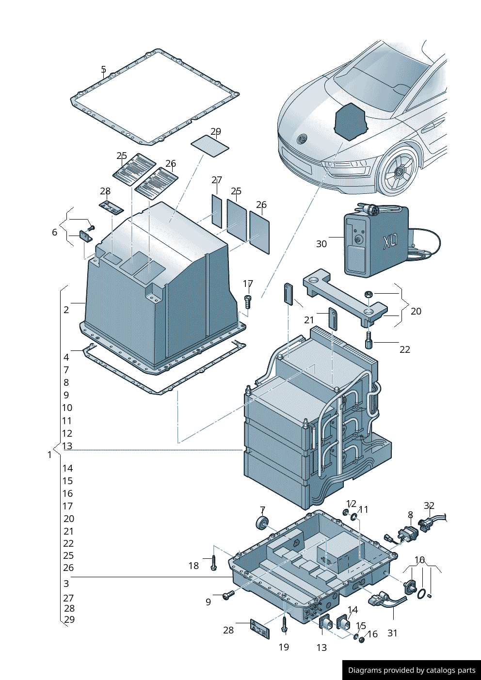 Car part diagram