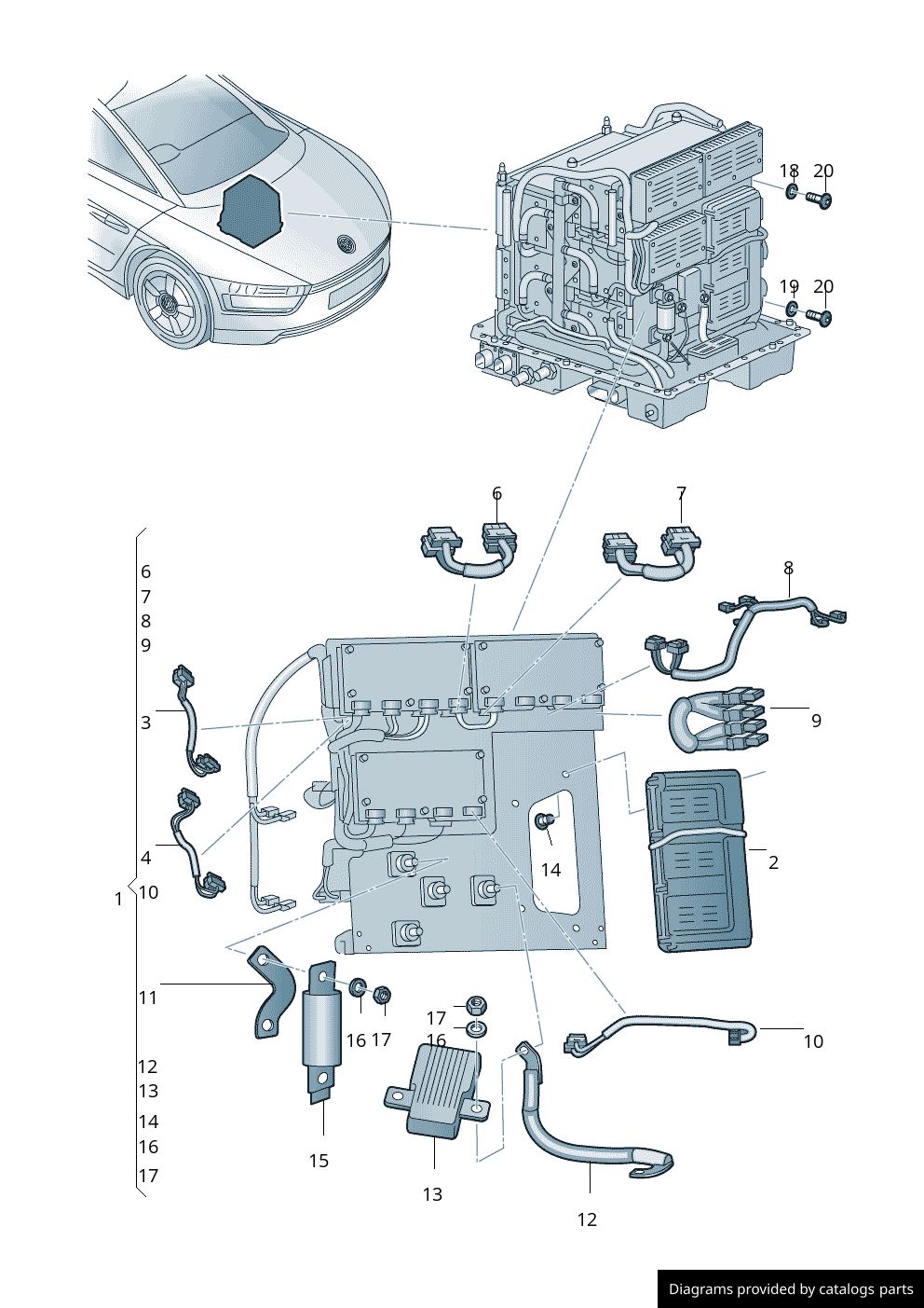 Car part diagram