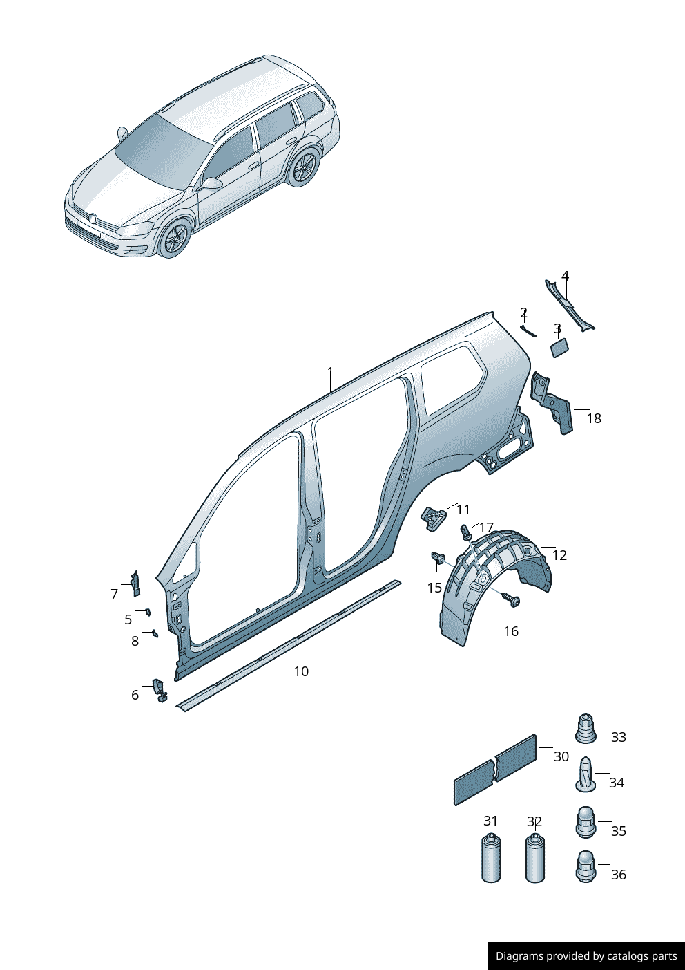 Car part diagram