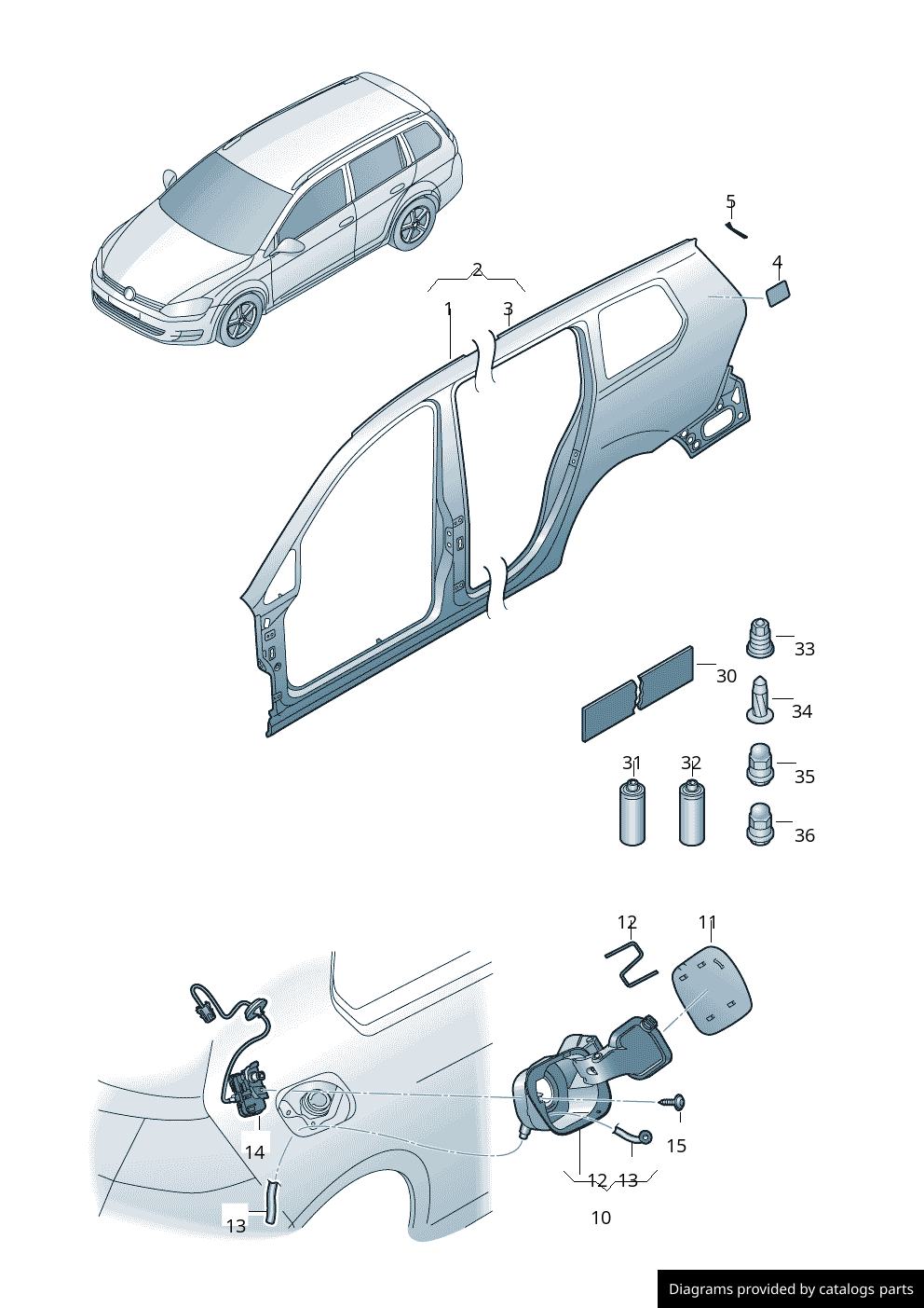 Car part diagram