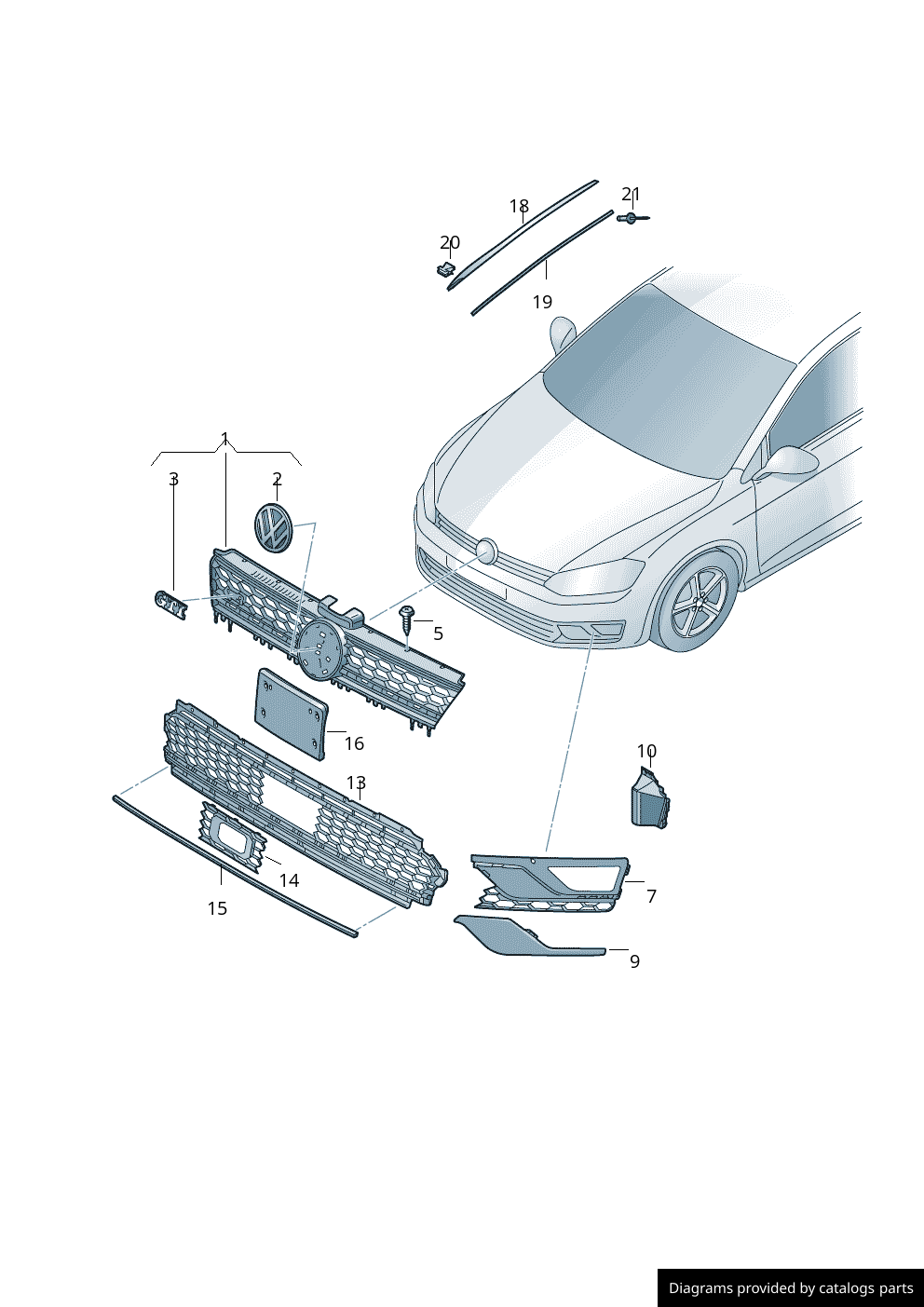 Car part diagram