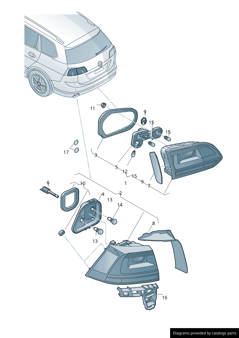 Car part diagram