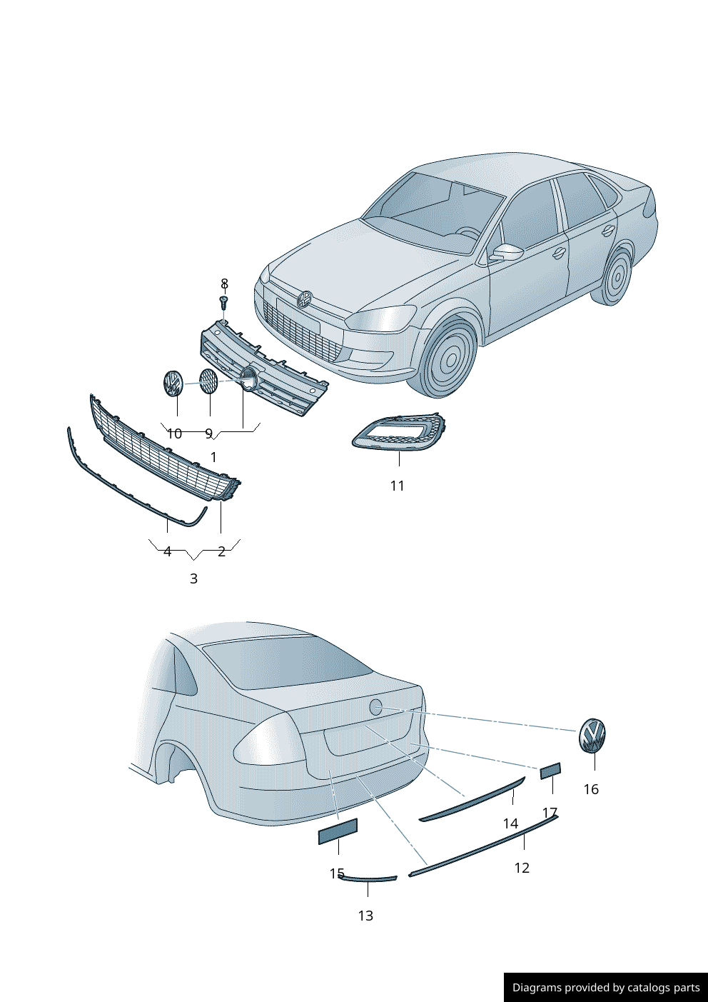 Car part diagram