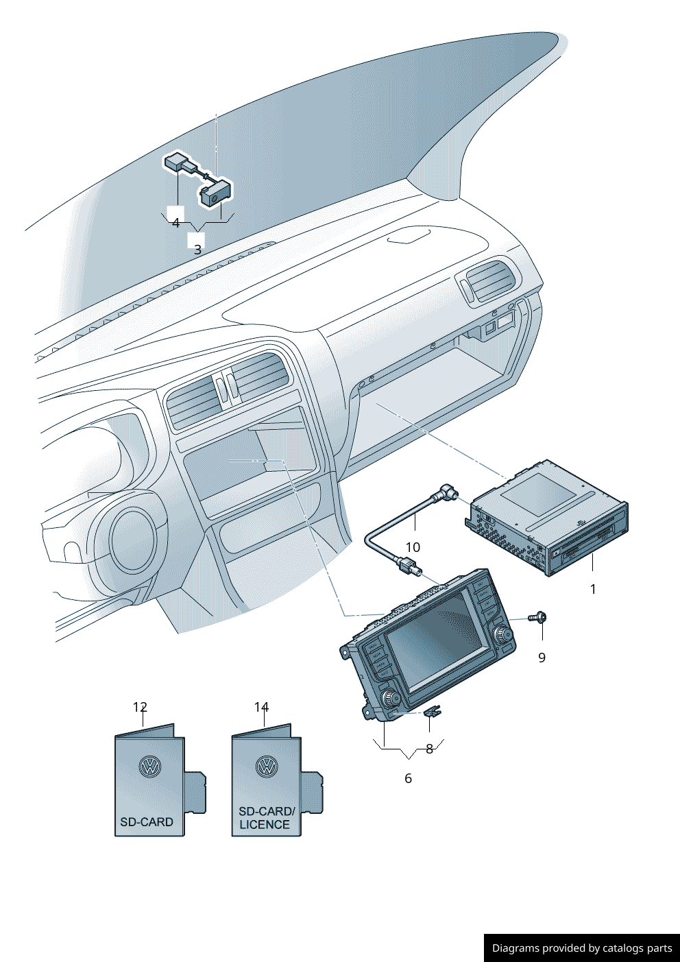Car part diagram