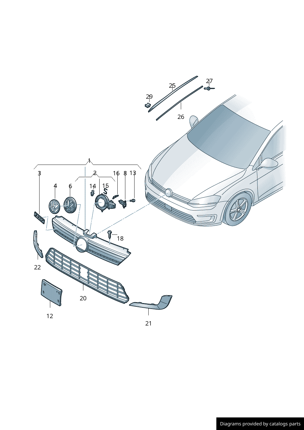Car part diagram