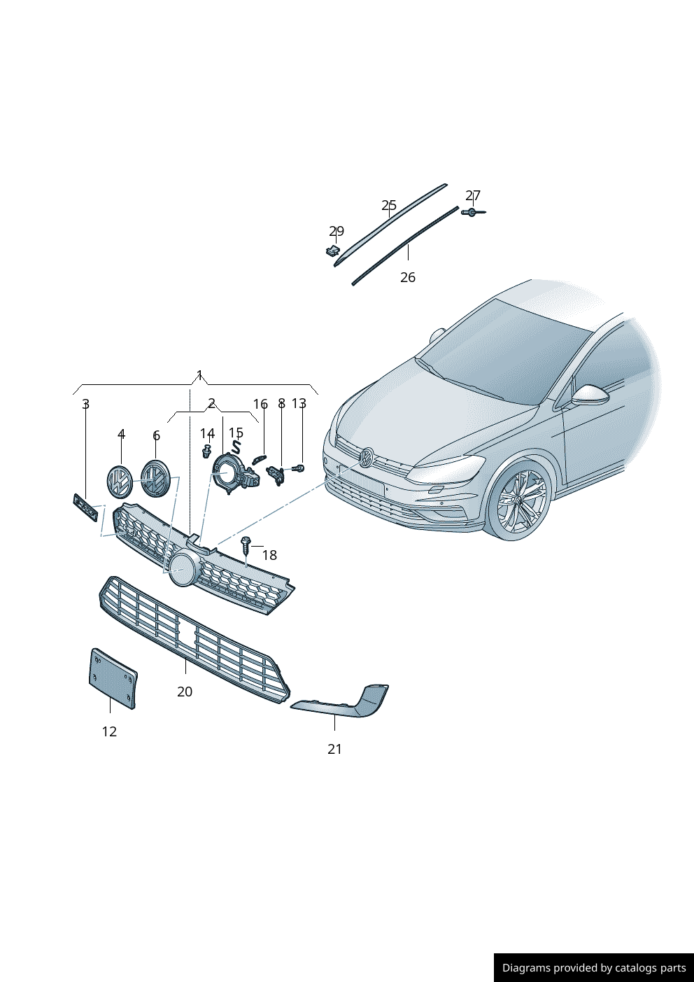 Car part diagram