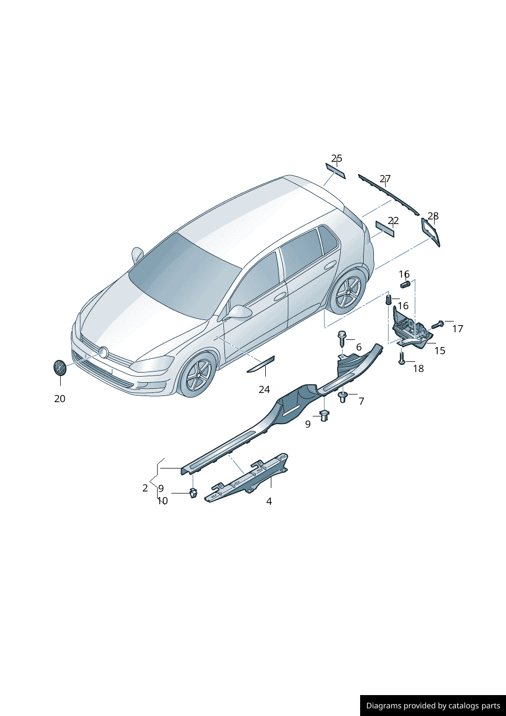 Car part diagram