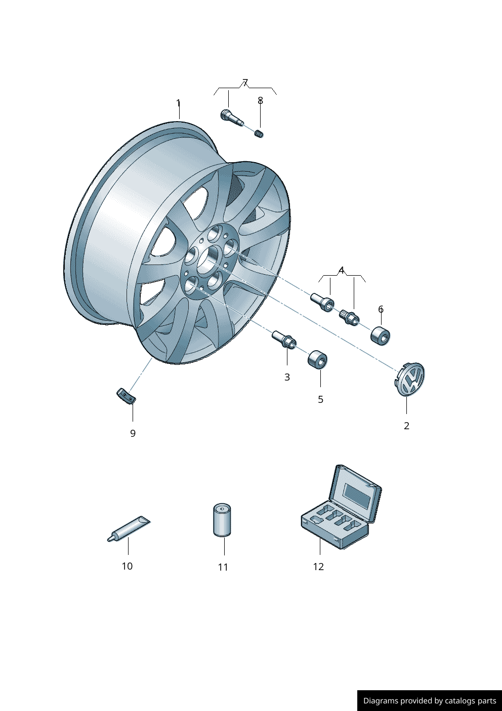 Car part diagram