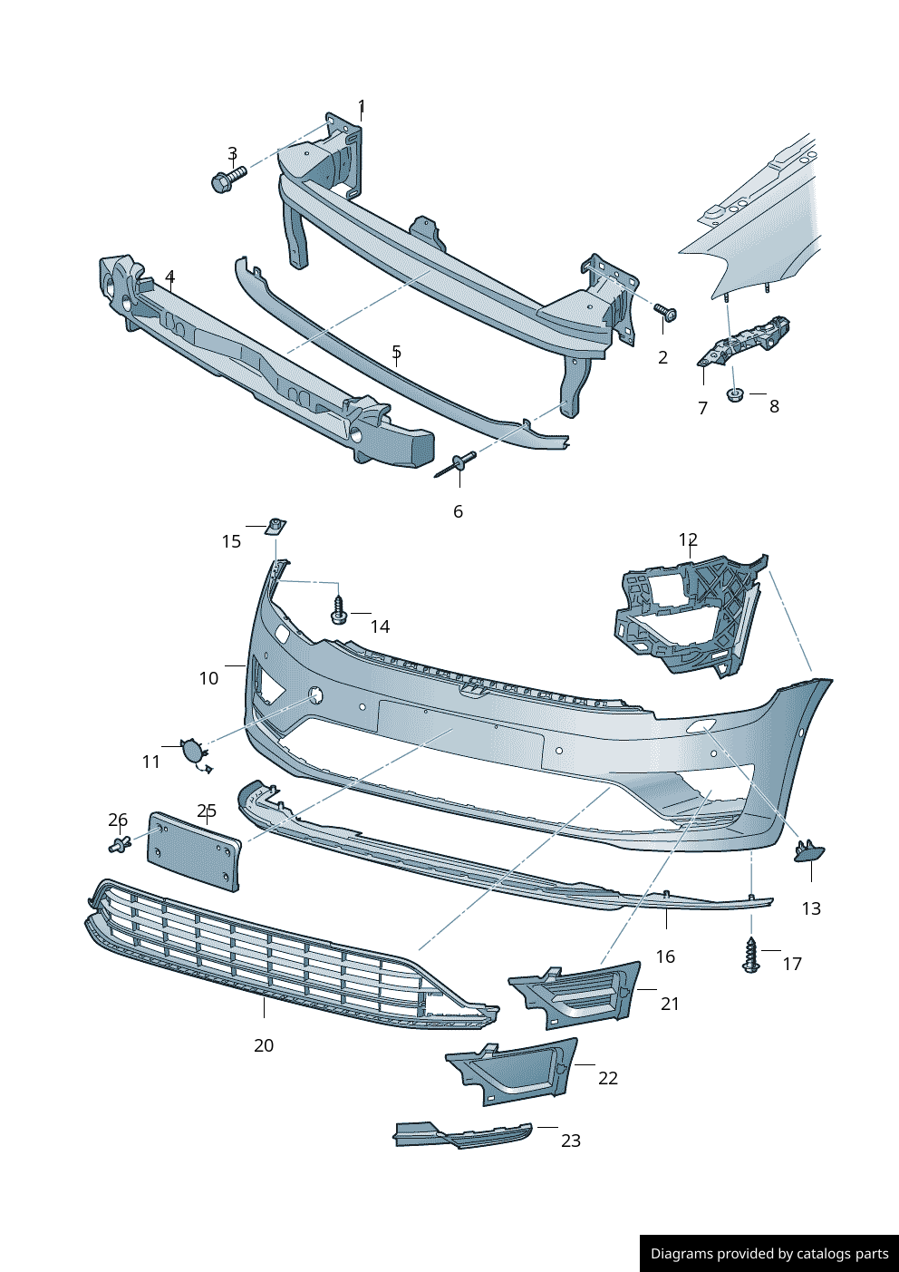 Car part diagram
