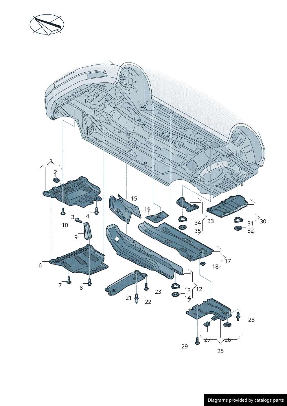 Car part diagram