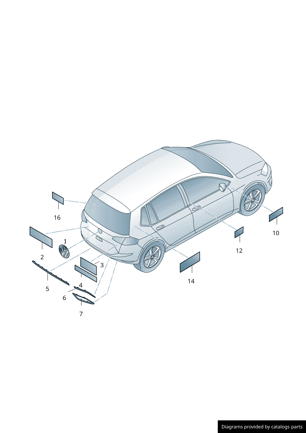 Car part diagram