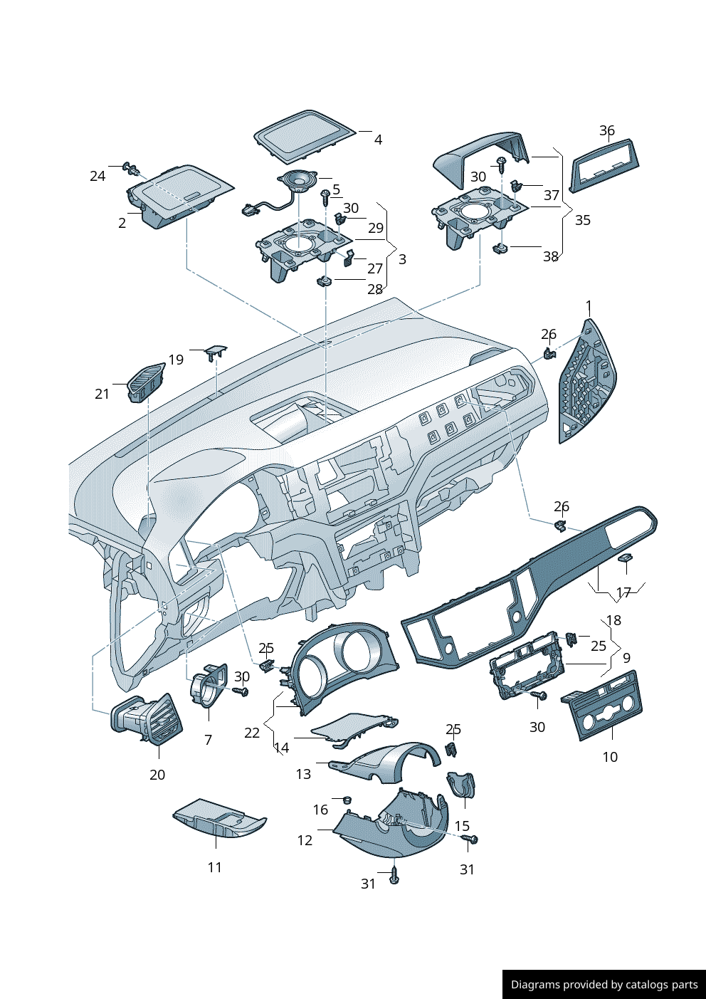 Car part diagram